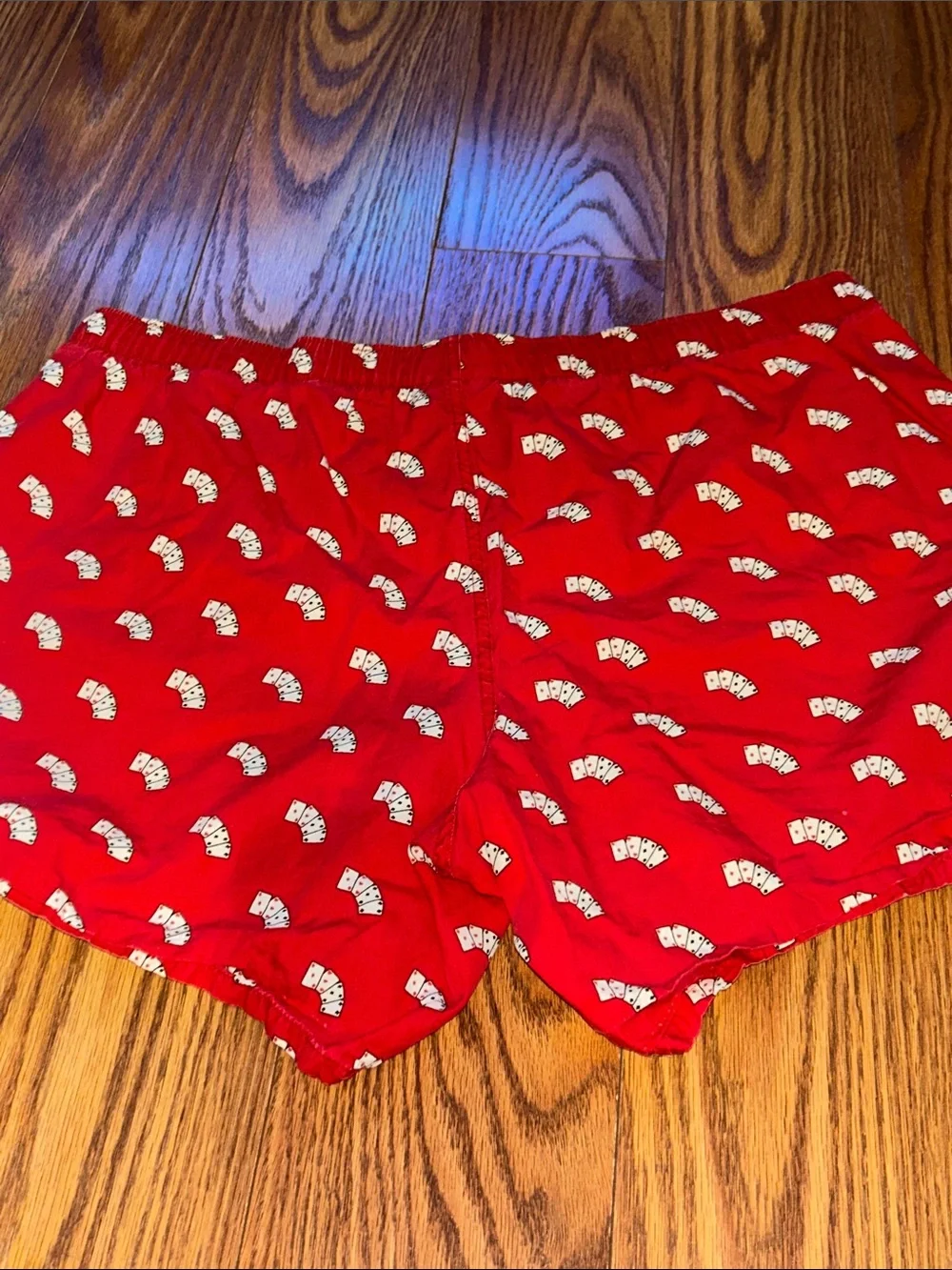 Vintage Ralph Lauren Polo Deck Cards Red Printed Cotton Boxer Shorts Sz Small
